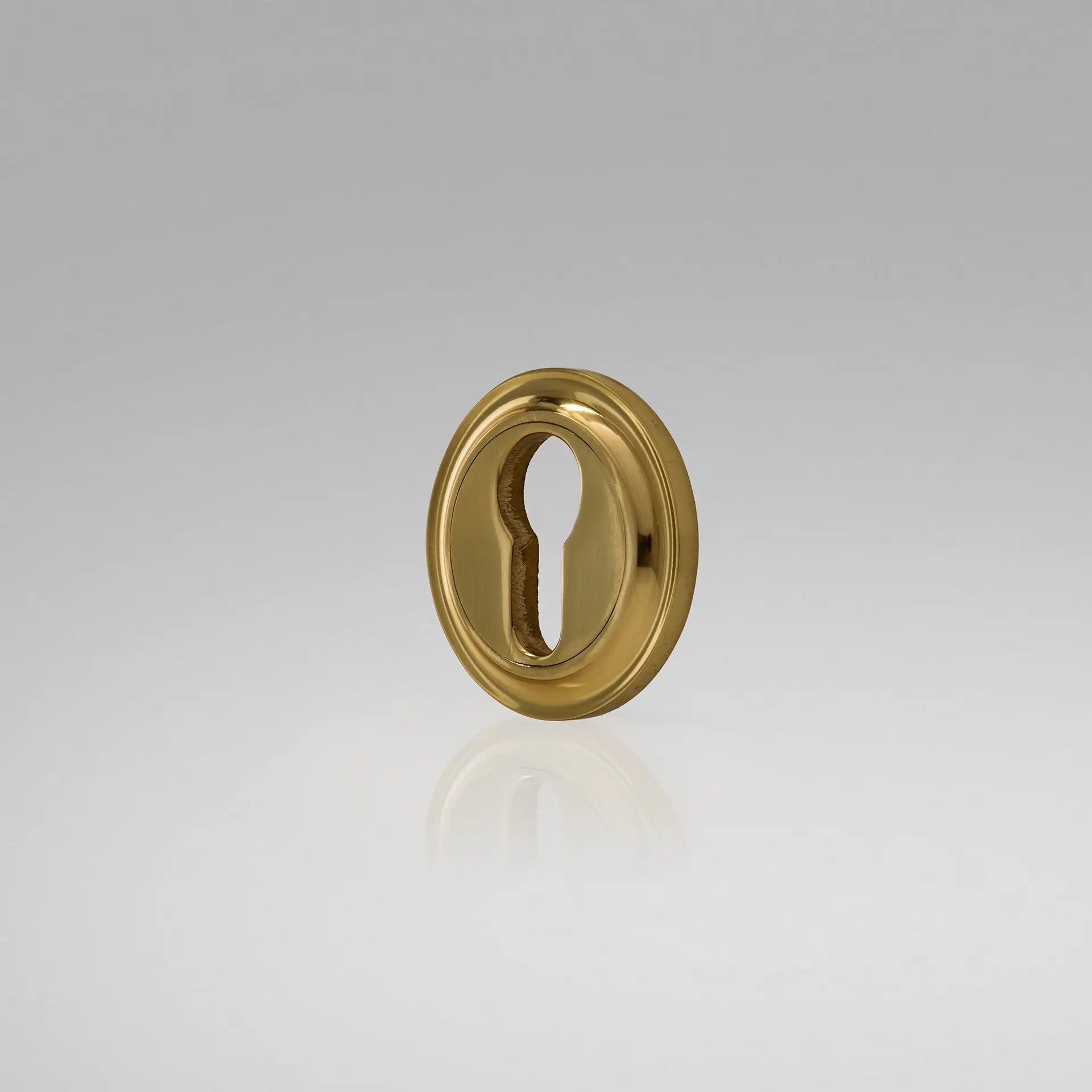 Polished Brass Euro Profile Escutcheon