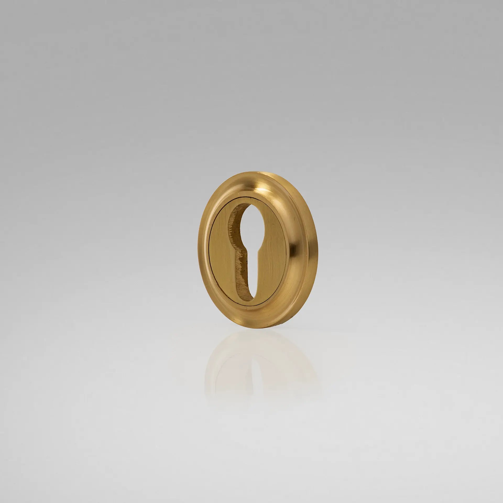 Satin Brass Euro Profile Escutcheon