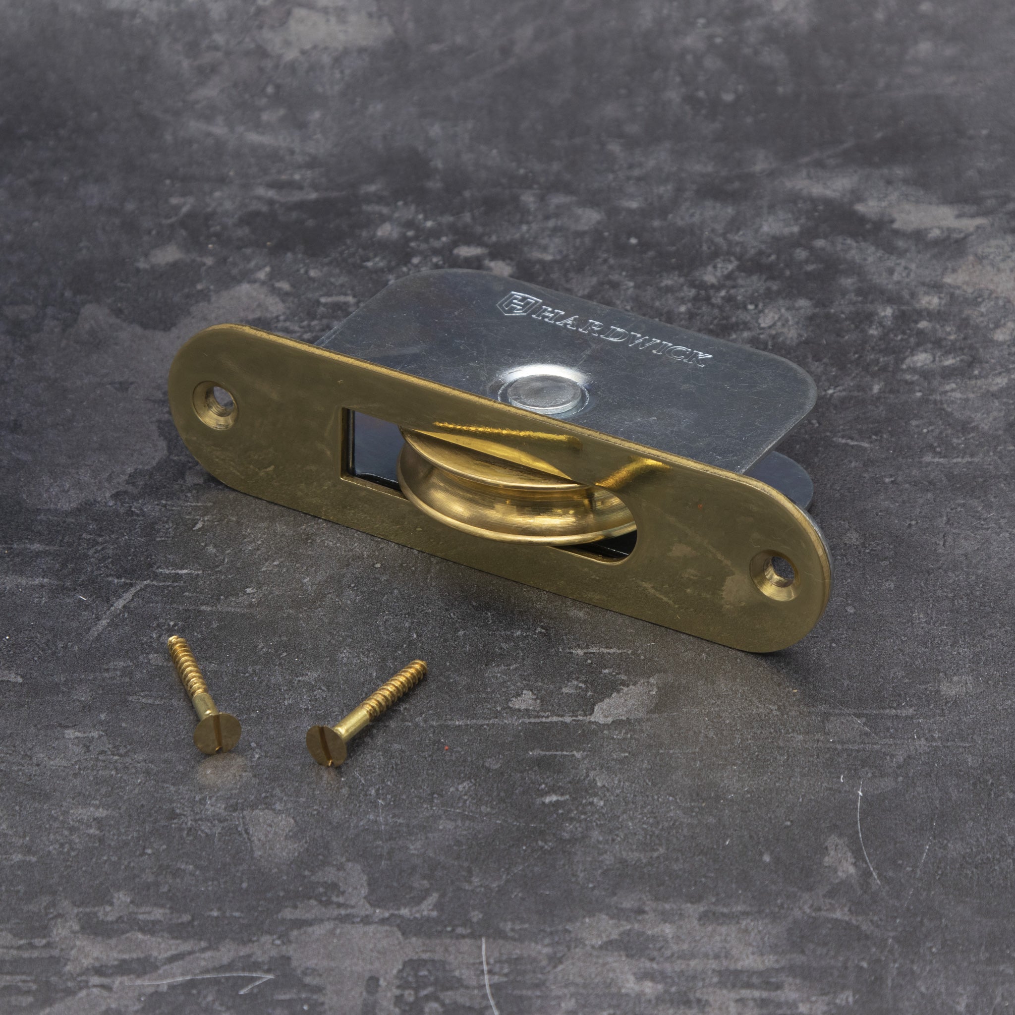 Polished Brass Large Sliding Sash Window Pulley