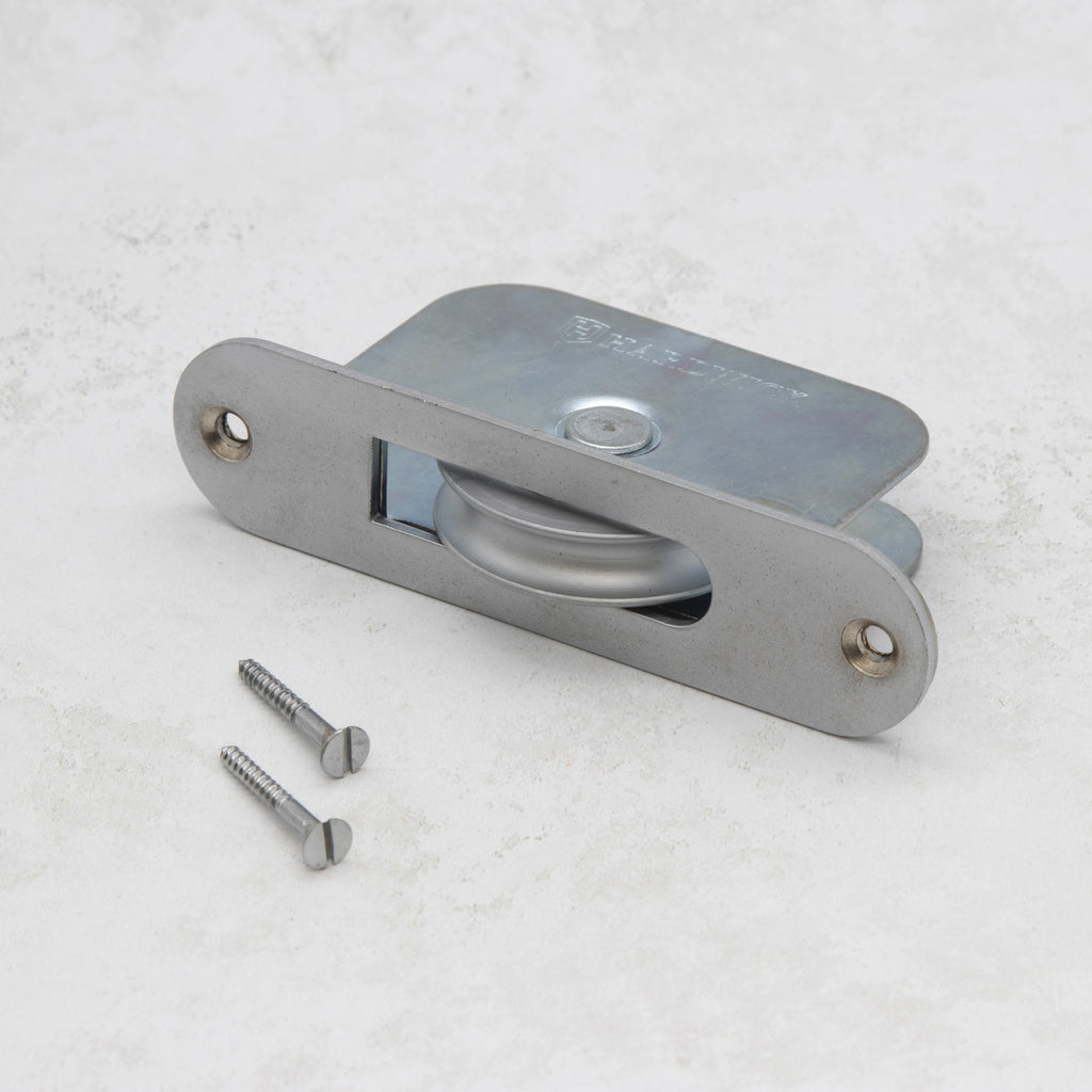 Satin Chrome Plated Large Sliding Sash Window Pulley