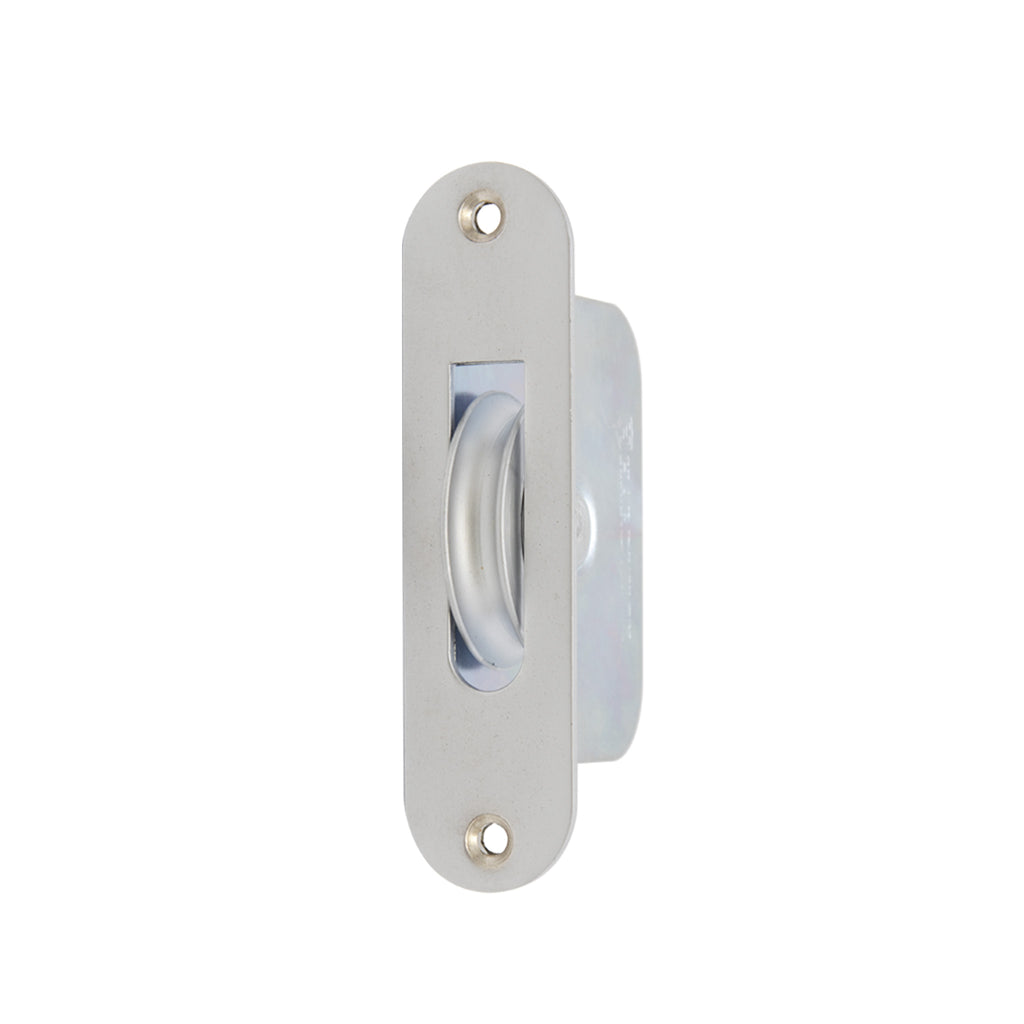 Large Satin Chrome Plated Sash Window Pulley