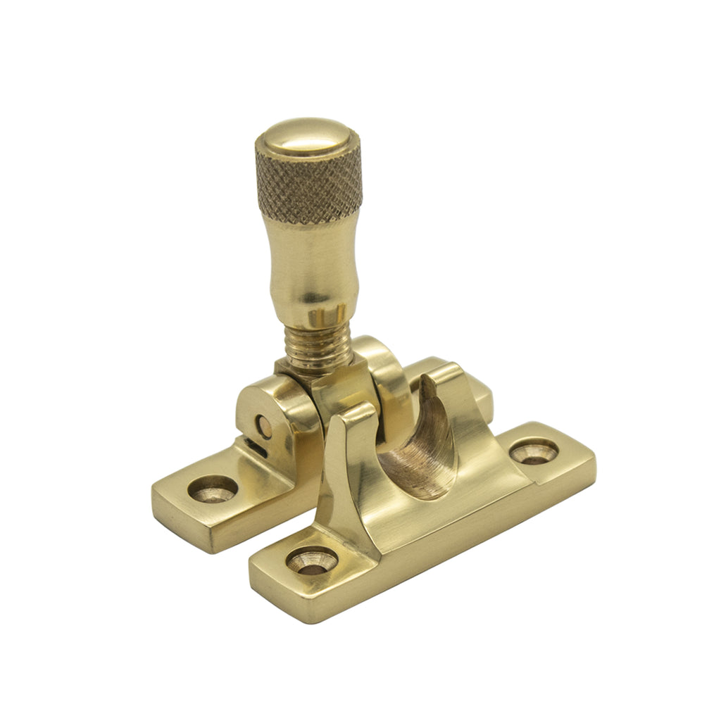 Polished Brass Modern Brighton Sash Window Fastener