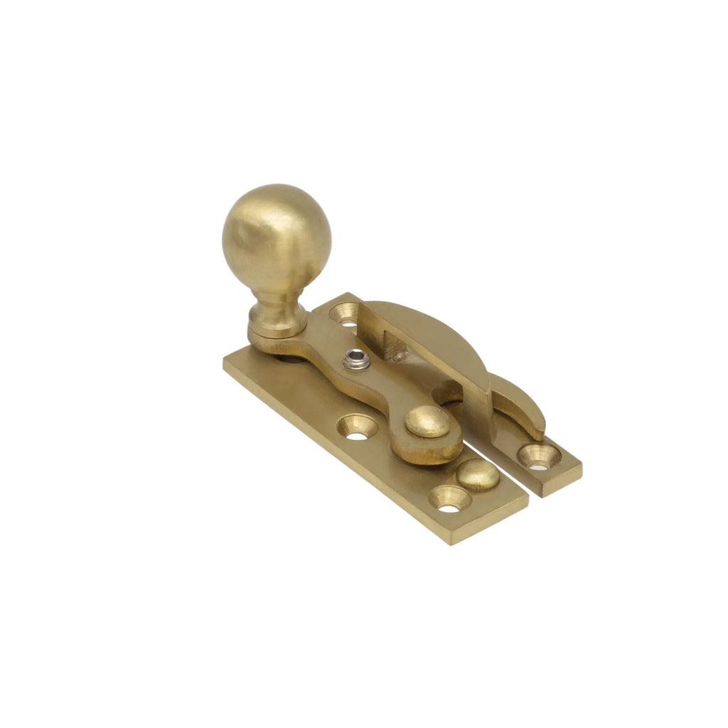 Satin Brass Locking Claw Sash Fastener