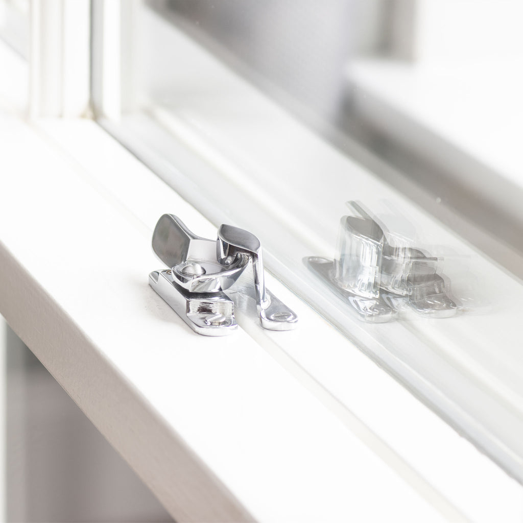 Chrome Plated Sliding Sash Window Fitch Fastener