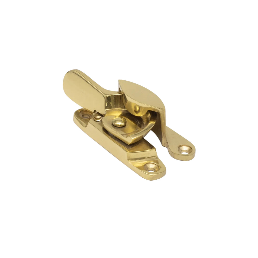 Polished Brass Locking Fitch Sash Fastener