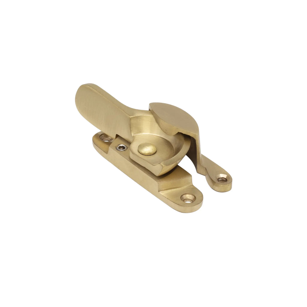 Satin Brass Locking Fitch Sash Fastener