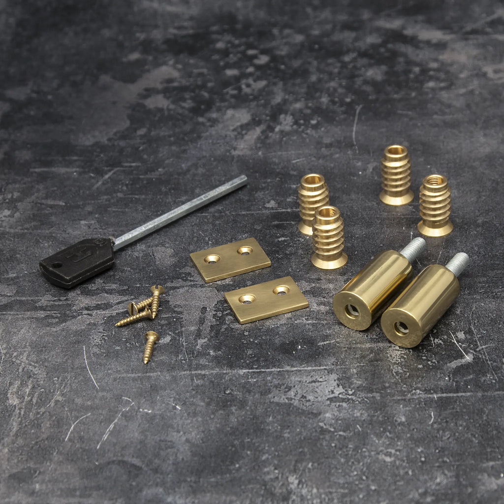 Polished Brass 29mm Sash Window Roller Stop