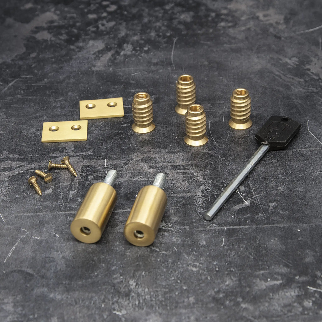 Satin Brass 29mm Sash Window Roller Stop