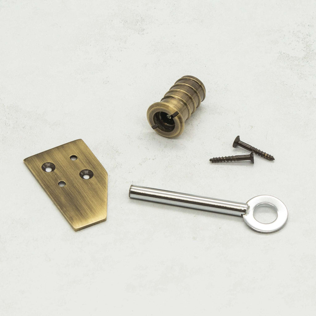 Antique Brass Sliding Sash Window Flush Stop