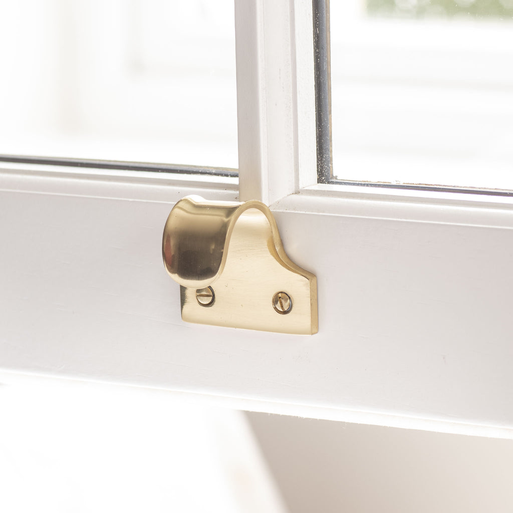 Polished Brass Sliding Sash Window Lift