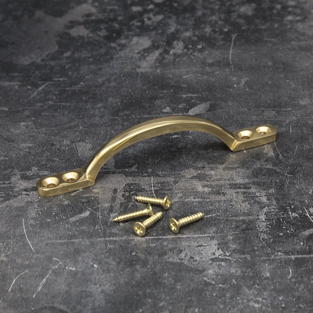 Polished Brass Sliding Sash Window Handle