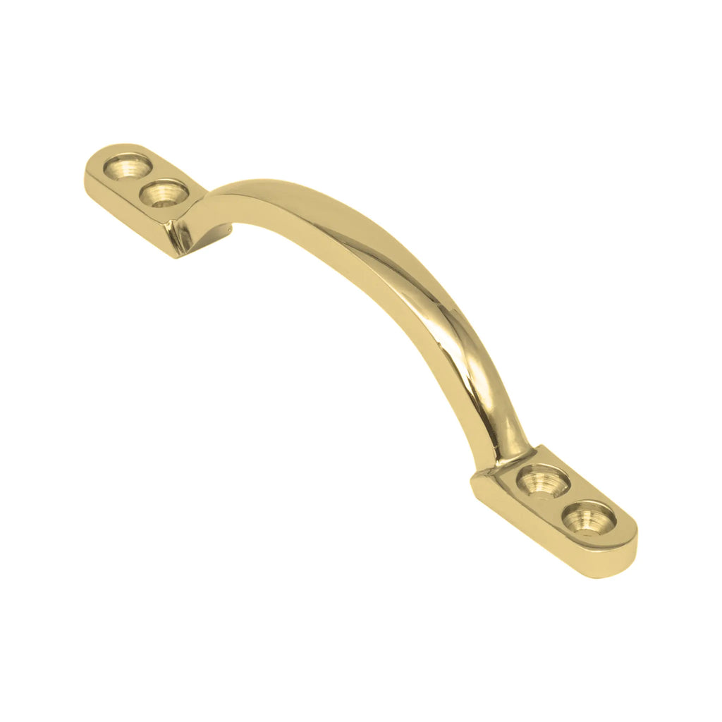 Polished Brass 120mm Sash Window Handle