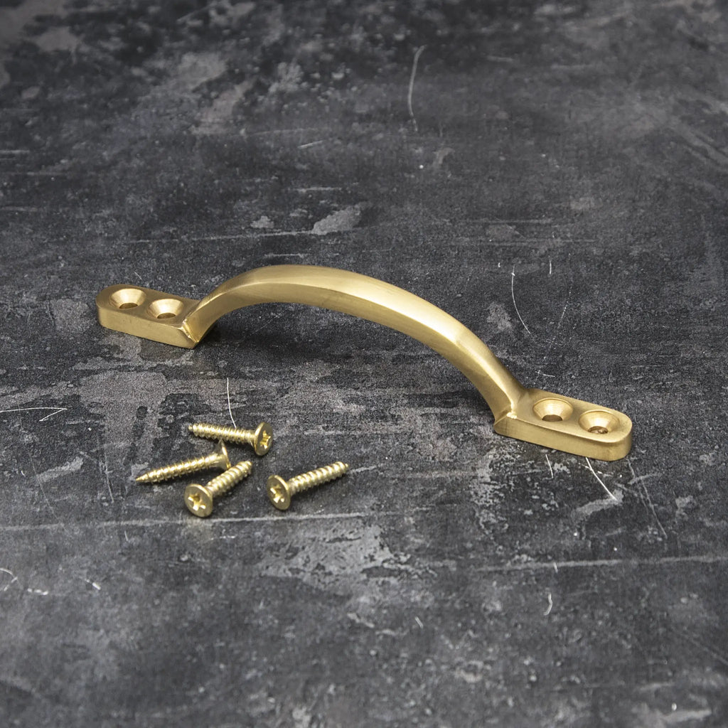 Satin Brass Sliding Sash Window Handle