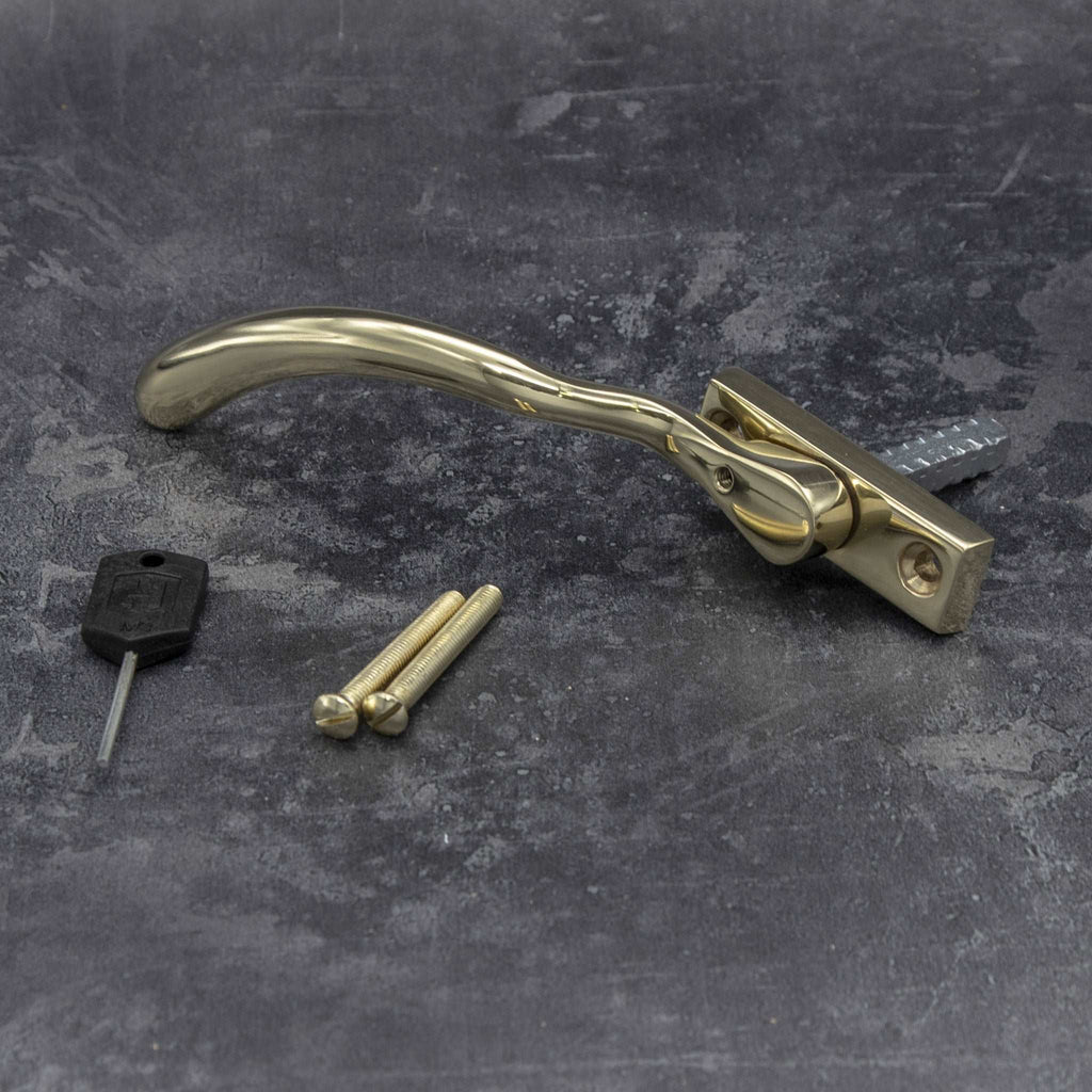 Polished Brass Lyndon Window Espagnolette Handle