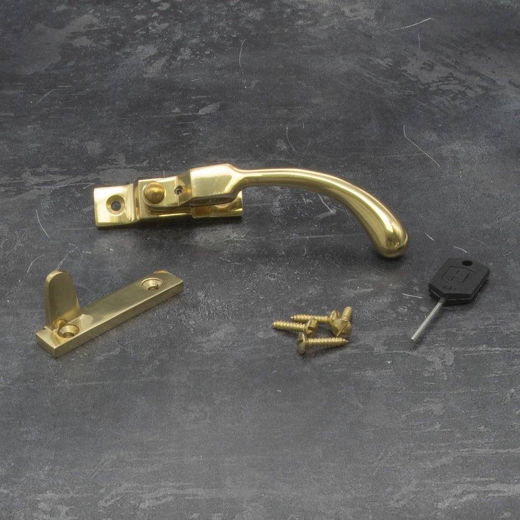 Polished Brass Lyndon Window Nightvent Fastener