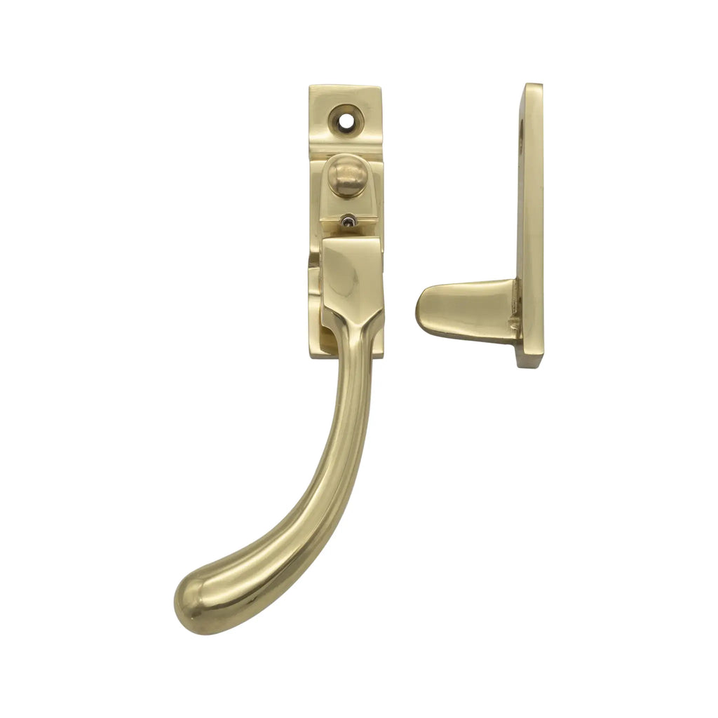 Polished Brass Lyndon Left Hand Casement Window Nightvent Fastener