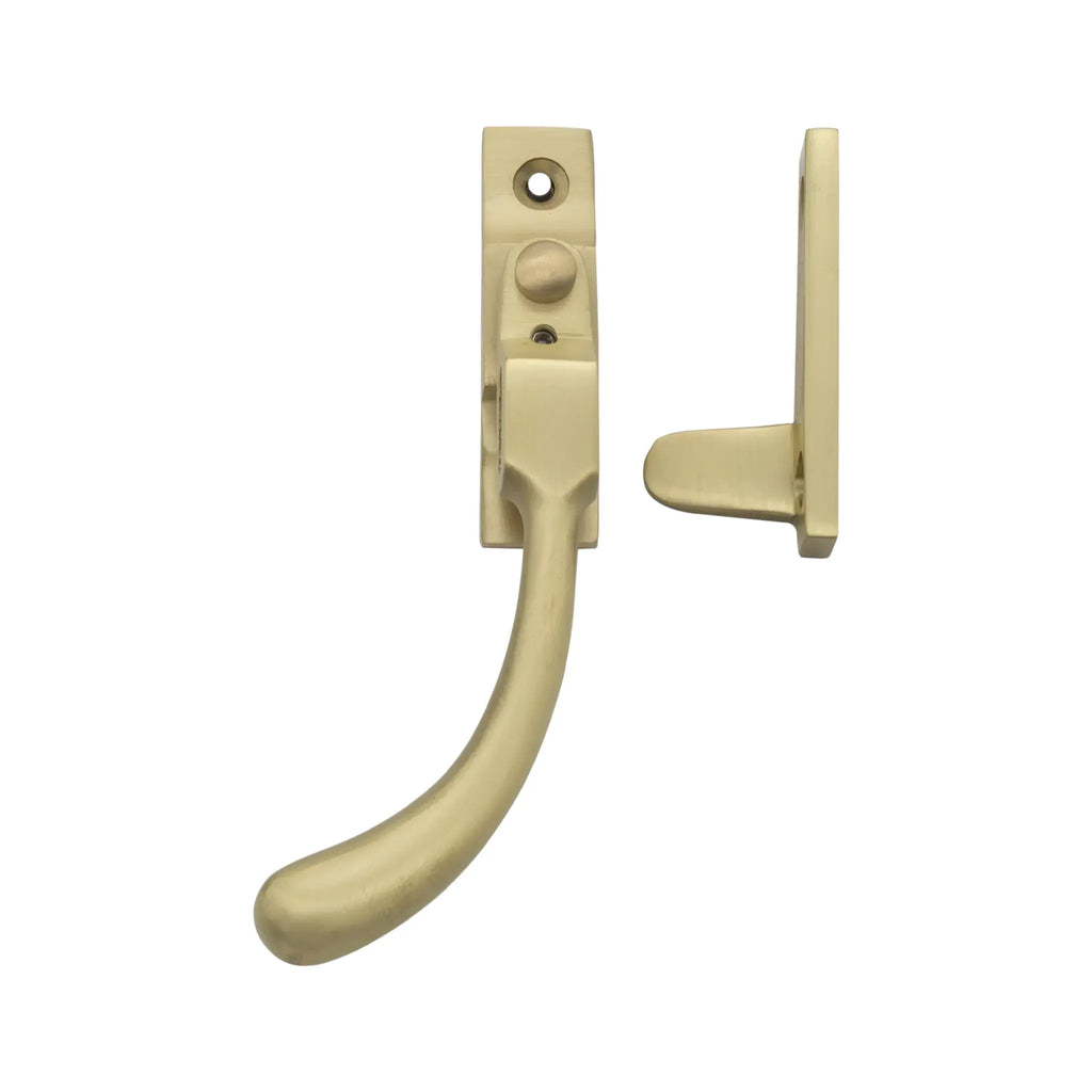 Satin Brass Lyndon Left Hand Casement Window Nightvent Fastener