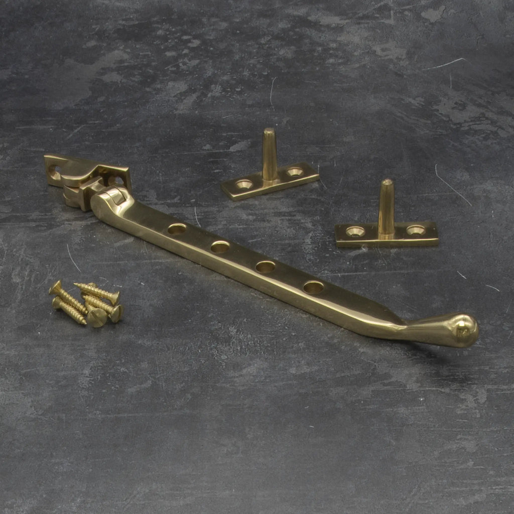 Polished Brass Lyndon 8" Casement Window Stay