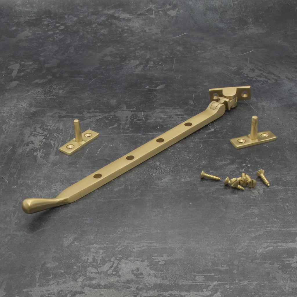 Satin Brass Lyndon 10" Casement Window Stay