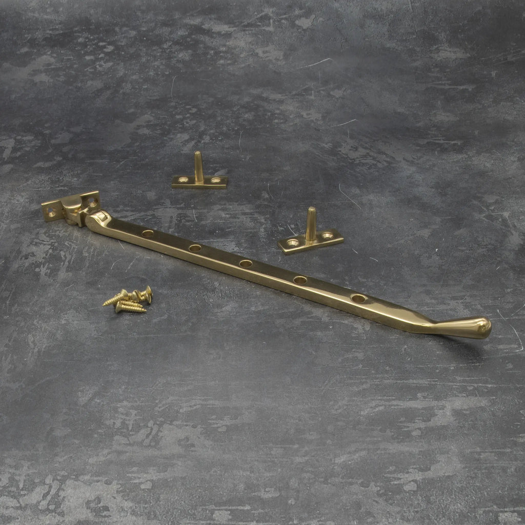 Polished Brass Lyndon 12" Casement Window Stay