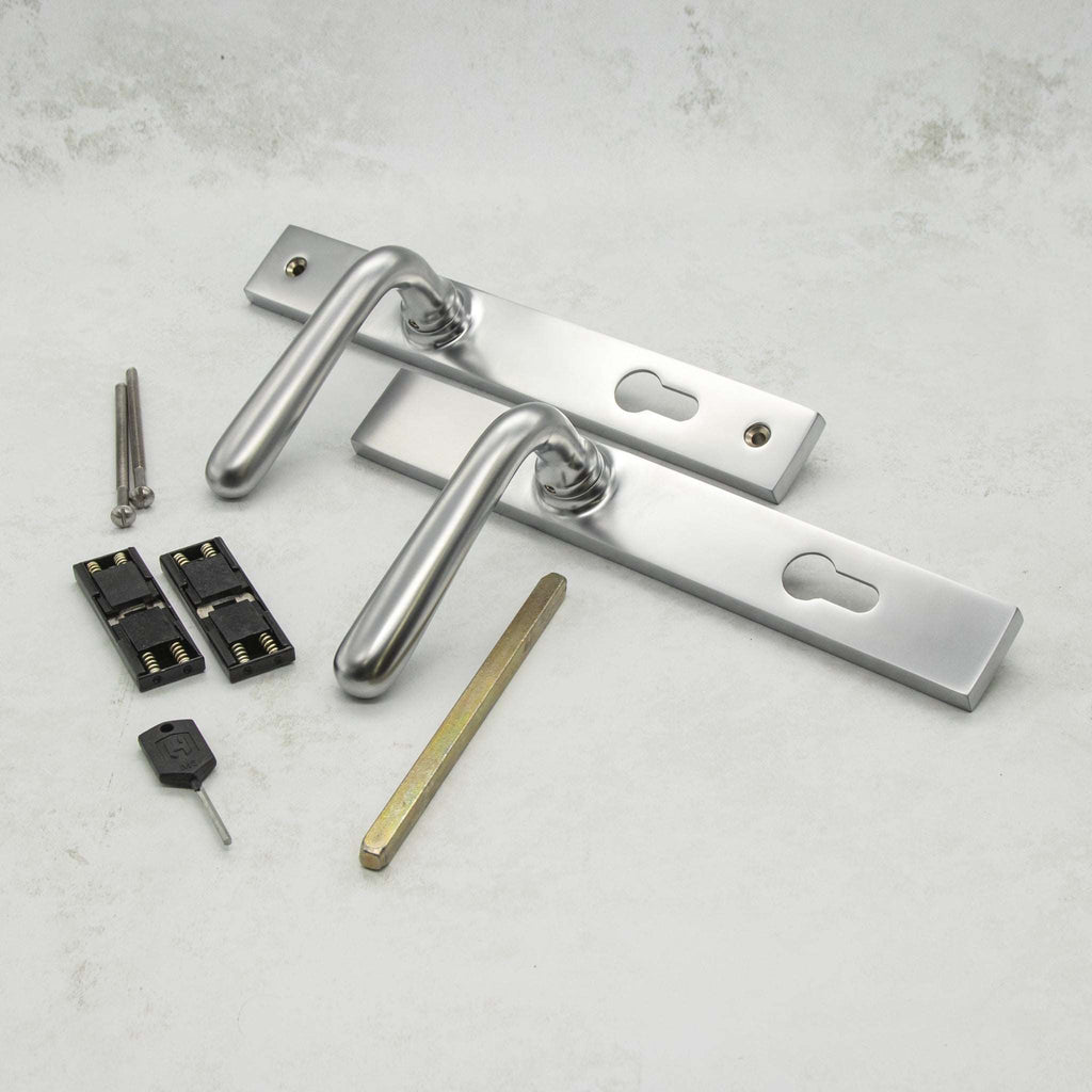 Satin Chrome Plated Lyndon Multi Point Locking Door Handle