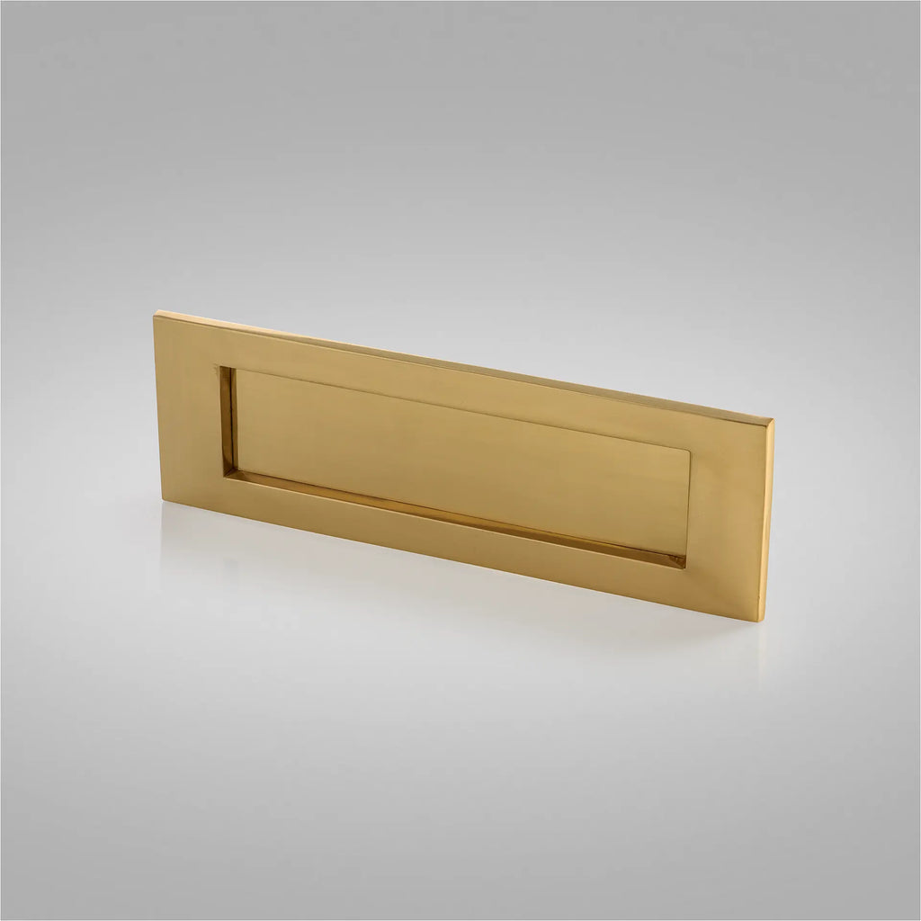 Polished Brass Door Letter Plate