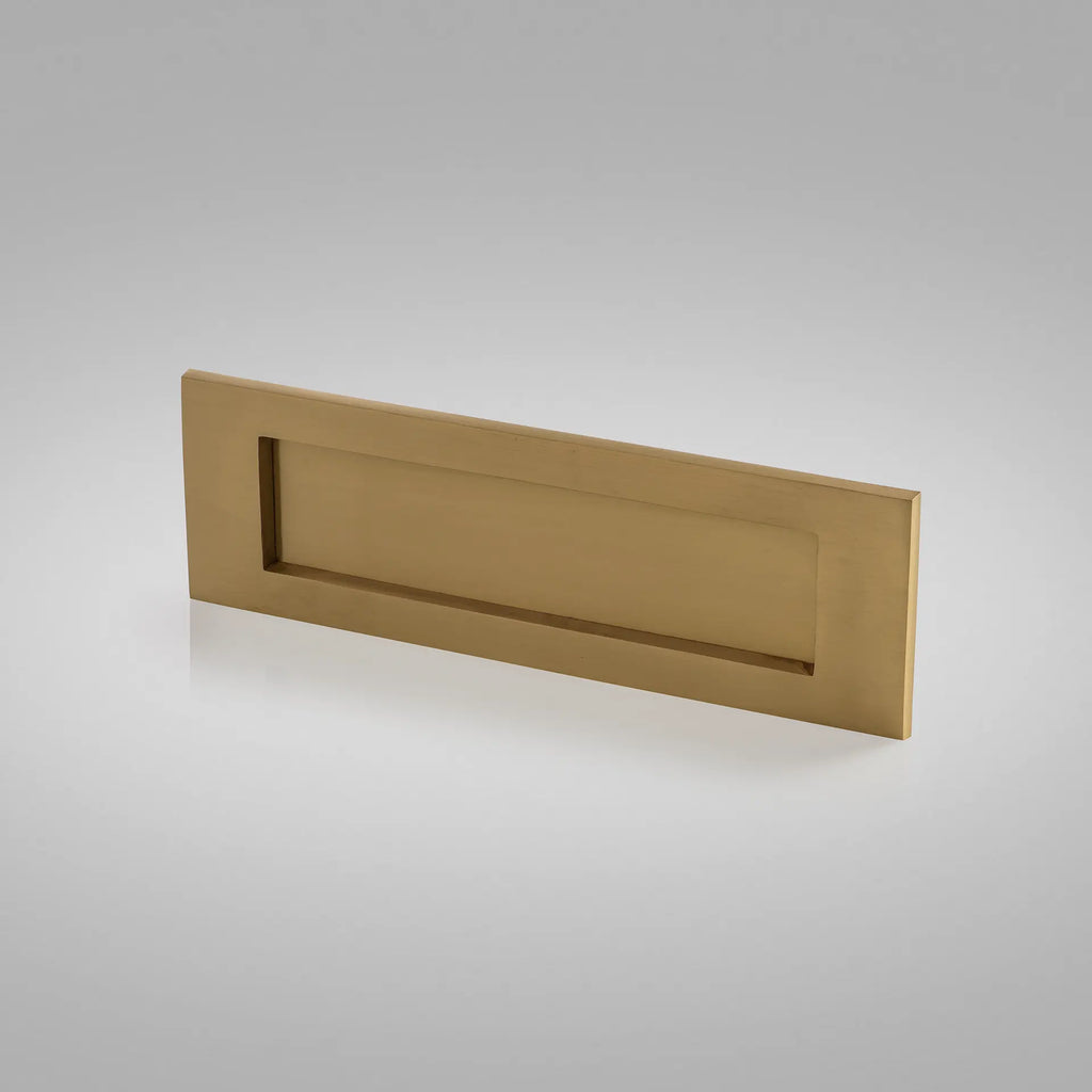 Satin Brass Door Letter Plate