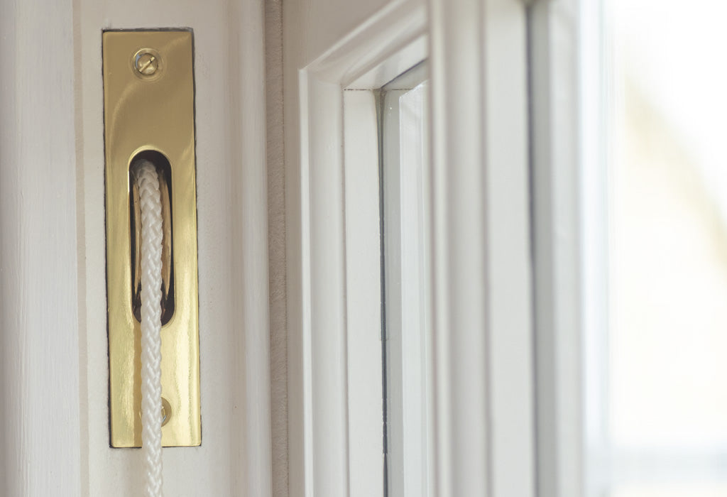 Polished Brass Sliding Sash Window Furniture