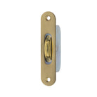 Polished Brass Radius End Sash Window Pulley