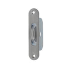 Satin Chrome Plated Radius End Sash Window Pulley