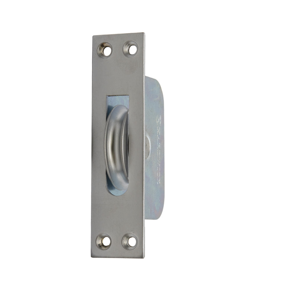 Large Satin Chrome Plated Sash Window Pulley