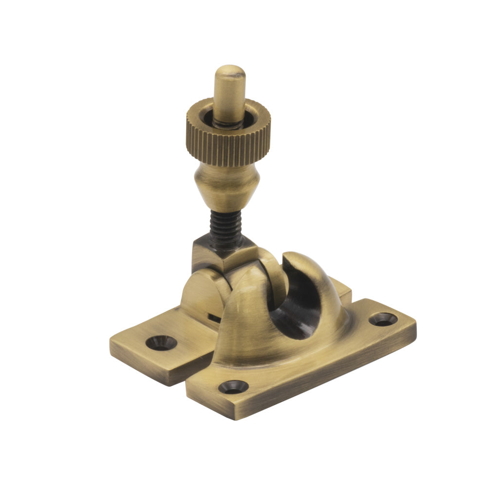 Antique Brass Non-Locking Brighton Sash Window Fastener