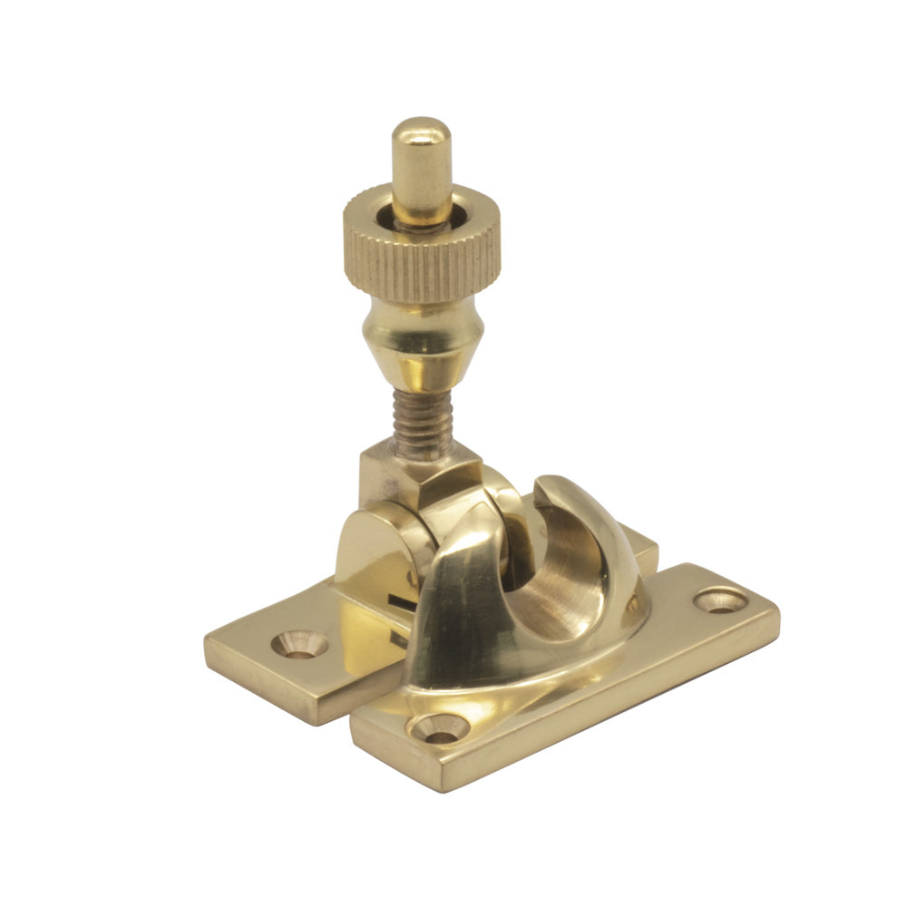 Polished Brass Non-Locking Brighton Sash Window Fastener