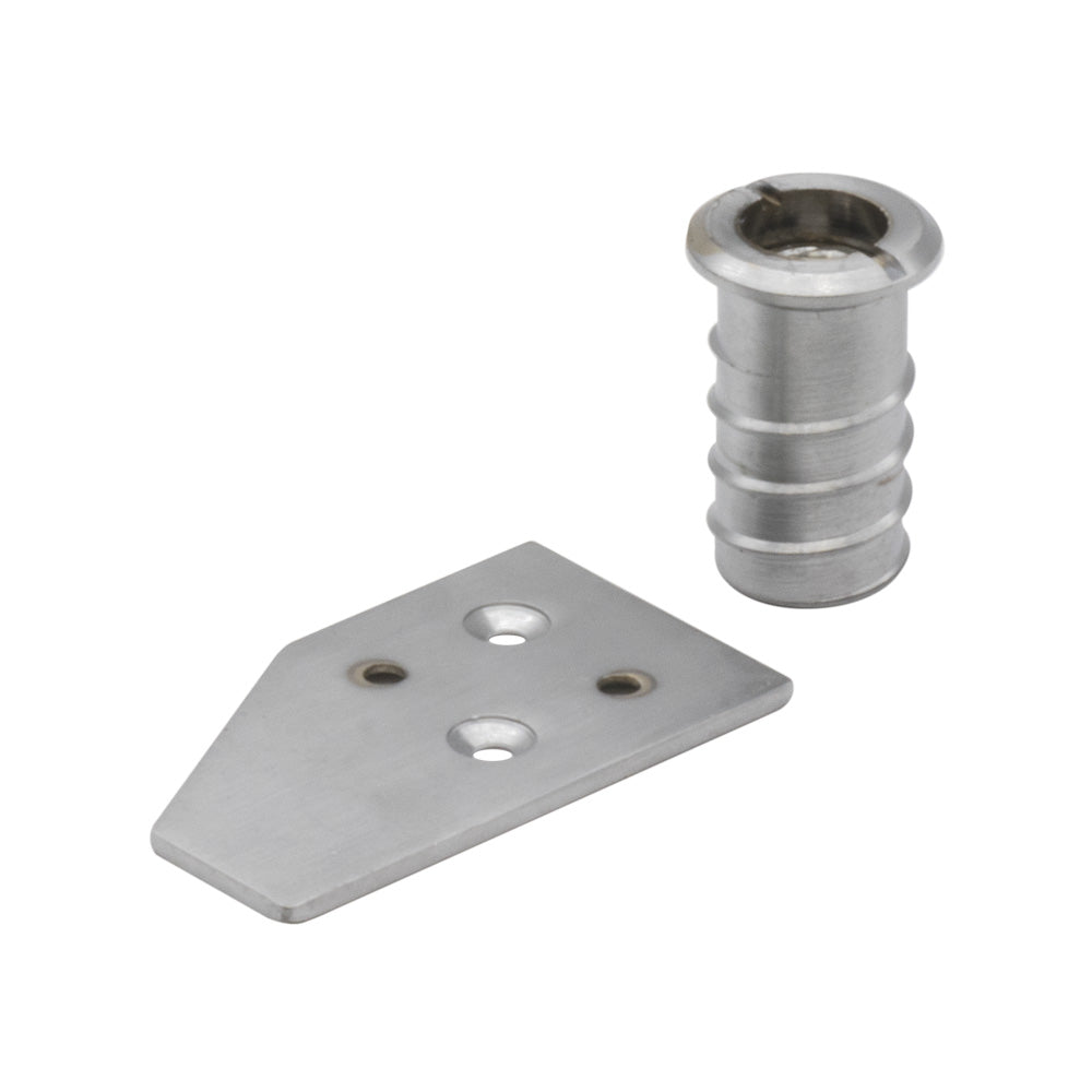 Satin Chrome Plated Sash Window Flush Stop